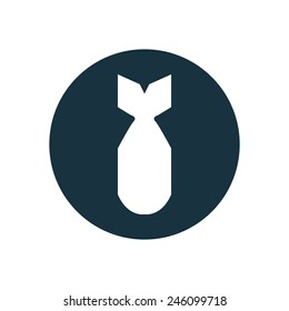 bomb icon on white background 