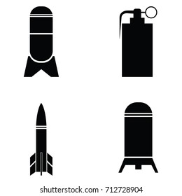 bomb icon set