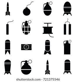 bomb icon set