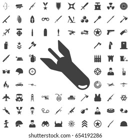 Bomb icon. Set of weapon icons