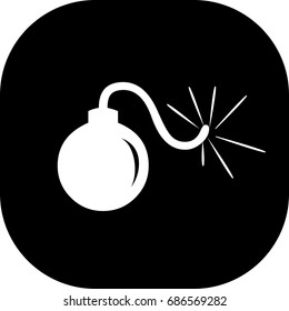 Bomb icon ,sign design