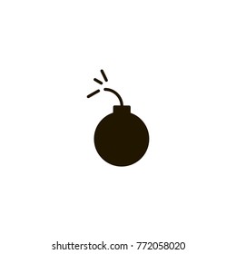 bomb icon. sign design