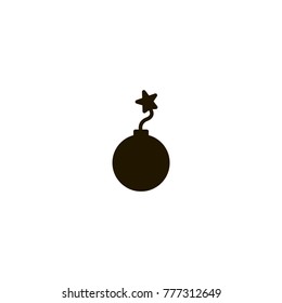 bomb icon. sign design