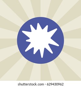 bomb icon. sign design. background