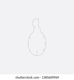 bomb icon sign signifier vector