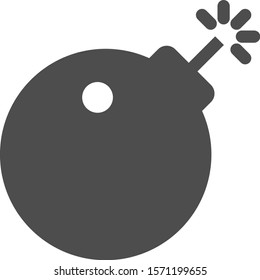 Bomb icon or sign, Bomb  symbol vector