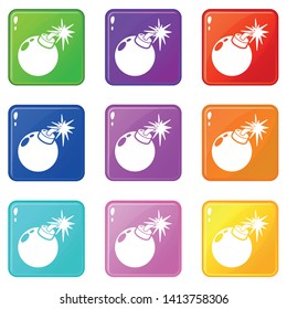 Bomb icon. Simple illustration of bomb vector icon for web