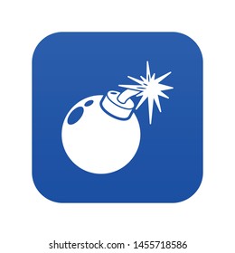 Bomb icon. Simple illustration of bomb vector icon for web