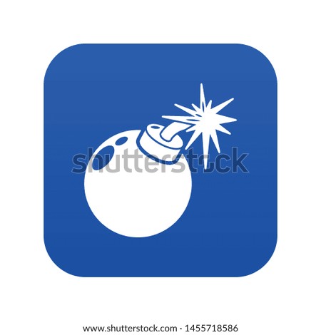 Bomb icon. Simple illustration of bomb vector icon for web