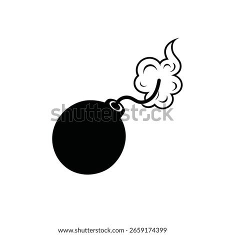 Bomb icon, Bomb symbol vector.
