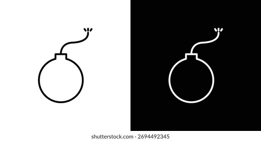 Ícone de bomba para o logotipo de modelo, designs de vetor.