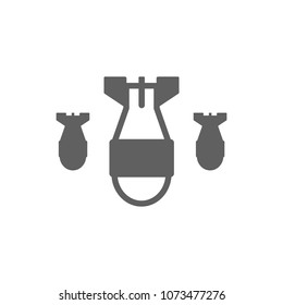 Bomb icon in trendy flat style isolated on white background. Symbol for your web site design, logo, app, UI. Vector illustration, EPS