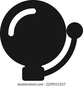 Bomb-Symbol-Vektorgrafik. Bomb-Vektorsymbol.