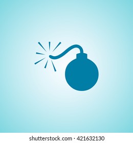 Bomb icon vector