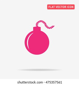 Bomb icon. Vector concept illustration for design.