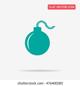 Bomb icon. Vector concept illustration for design.