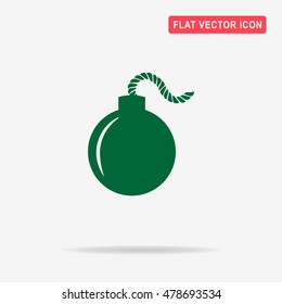 Bomb icon. Vector concept illustration for design.