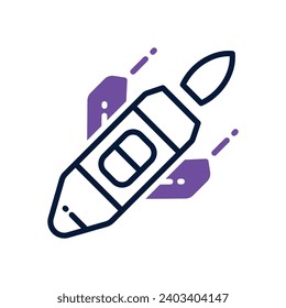 icono de la bomba. icono de doble tono vectorial para tu sitio web, móvil, presentación y diseño de logotipo.