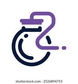 Bombensymbol. Vektorsymbol mit zwei Tönen für Ihre Website, Ihr Handy, Ihre Präsentation und Ihr Logo-Design.