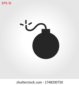 Bomb icon vector eps 10
