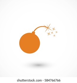  bomb icon, Vector EPS 10 illustration style