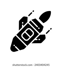icono de la bomba. icono de glifo vectorial para tu sitio web, móvil, presentación y diseño de logotipo.