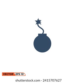gráfico vectorial de icono de bomba 