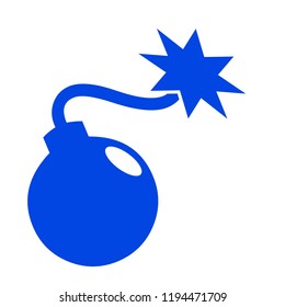 Bomb icon. Vector illustration
