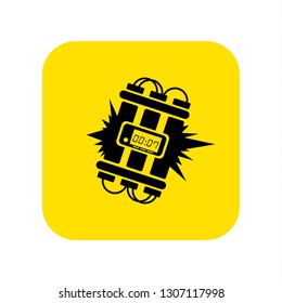 Bomb icon vector. Vector illustration.