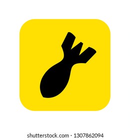 Bomb icon vector. Vector illustration.