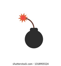 bomb icon. vector illustration
