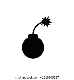 bomb icon. vector illustration