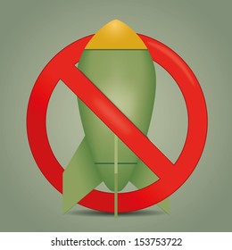 Bomb icon. Vector illustration