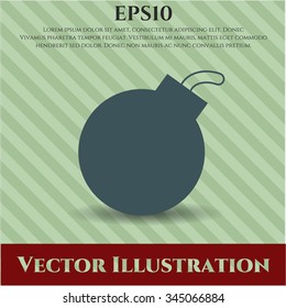 Bomb icon vector illustration