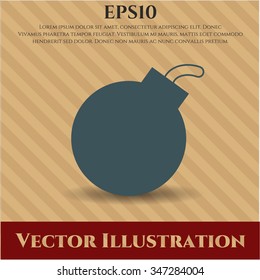 Bomb icon vector illustration