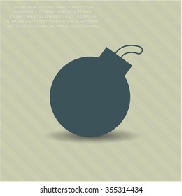 Bomb icon vector illustration