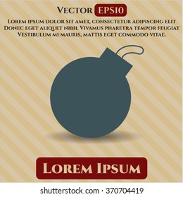 Ilustración del vector de icono de bomba