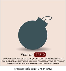 Bomb icon vector illustration