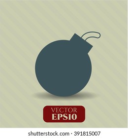 Bomb icon vector illustration