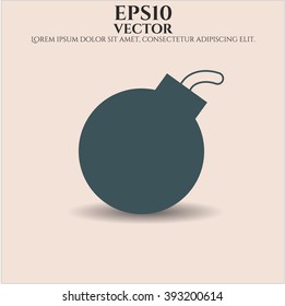 Bomb icon vector illustration