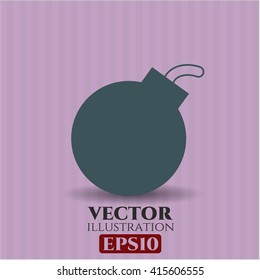 Bomb icon vector illustration