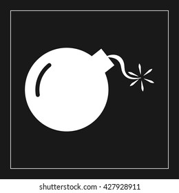 bomb icon. bomb vector illustration