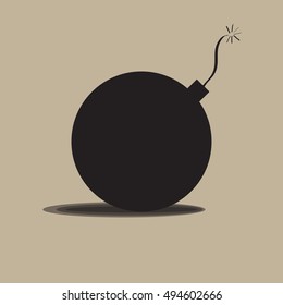 Bomb icon ,bomb icon vector illustration