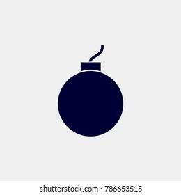 bomb icon, vector illustration