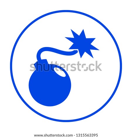 Bomb icon. Vector illustration