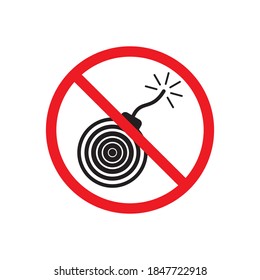 Bomb Icon Vector Illustration Design