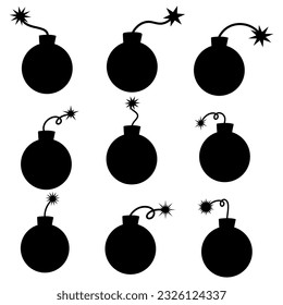 Bomb Icon Vektorgrafik Design.