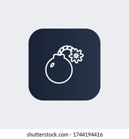 Bomb icon. Vector illustration EPS 10.