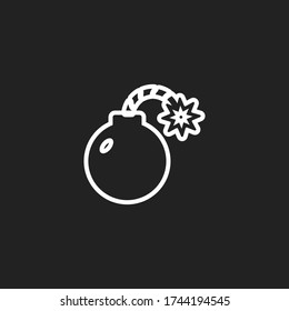 Bomb-Symbol. Vector Abbildung EPS 10.