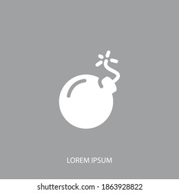bomb icon. Vector illustration EPS 10.